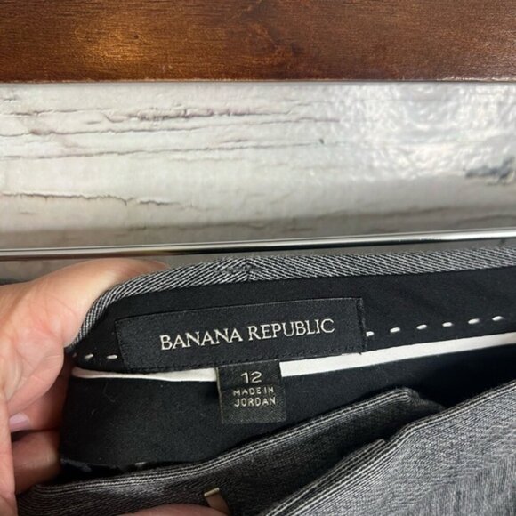 BANANA REPUBLIC "Sloan" Gray Slacks - Size 12 gray trousers dress pants - Picture 4 of 8